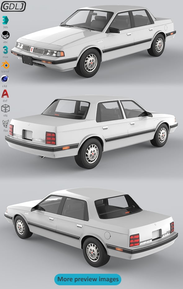 Oldsmobile Cutlass Ciera 1990 - 3DOcean Item for Sale