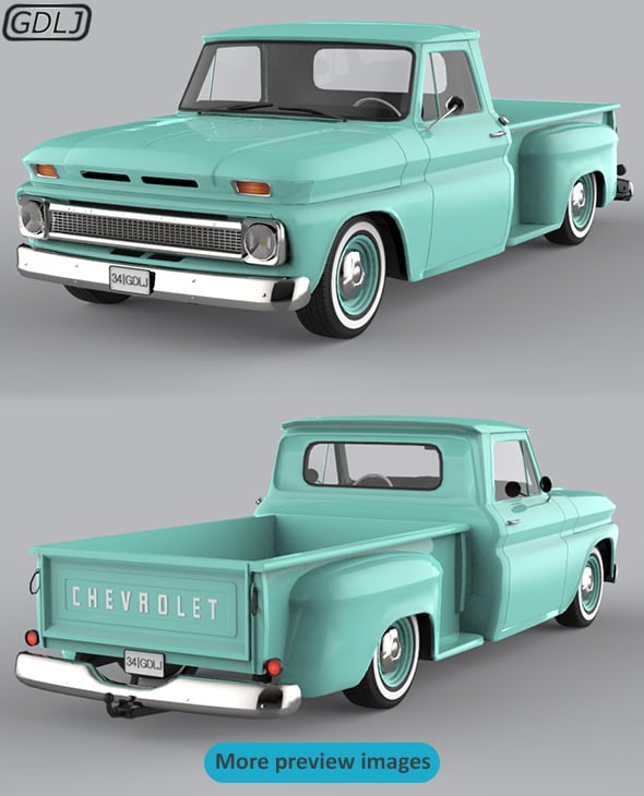 Chevrolet C10 Stepside 1966 - 3DOcean Item for Sale