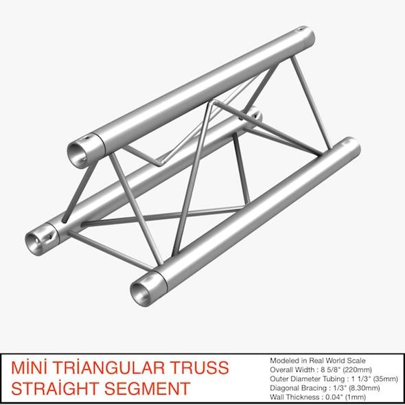 Mini Triangular Truss Straight Segment 111 - 3DOcean Item for Sale