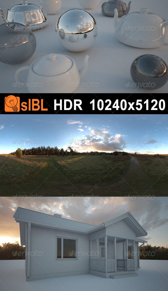 Meadow Afternoon HDR 05 - 3DOcean Item for Sale