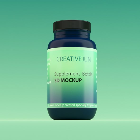 Supplement Bottle - 3DOcean Item for Sale