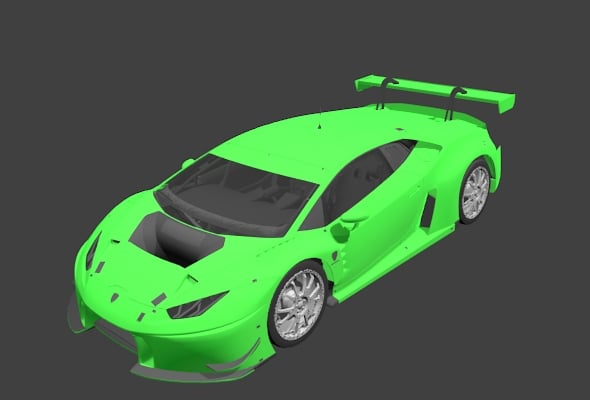 Lamborghini Huracan gt3 - 3DOcean Item for Sale
