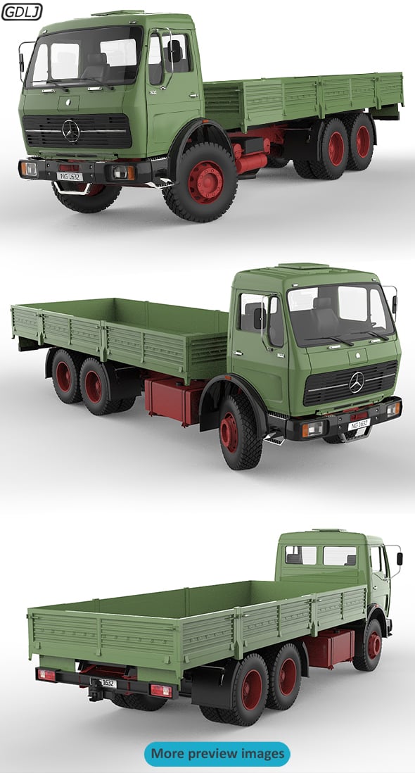 NEO 1/43 MERCEDES BENZ 1632 NG73 1973 Tractor Truck Blue Resin NEO 1/43 MERCEDES BENZ 1632 NG73 1973 Tractor Truck Blue Resin