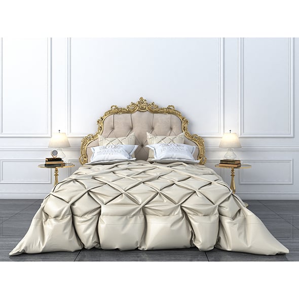 Classical Bed - 3DOcean Item for Sale