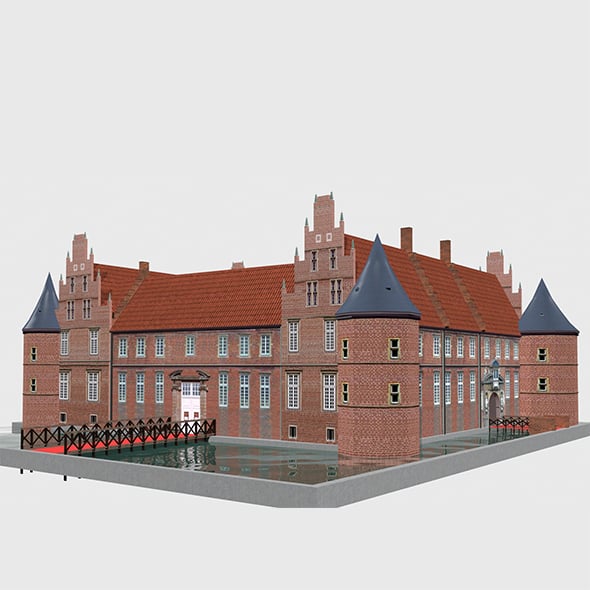 Schloss Herten Castle Germany - 3DOcean Item for Sale