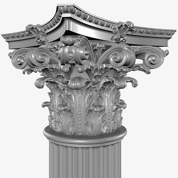 Corinthian Column - 3DOcean Item for Sale
