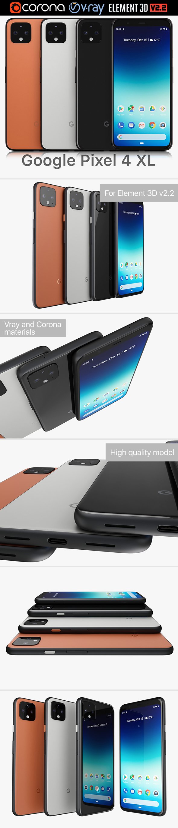 Google Pixel 4 XL - 3DOcean Item for Sale