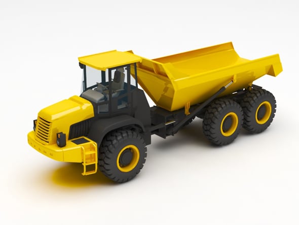 dump truck - 3DOcean Item for Sale
