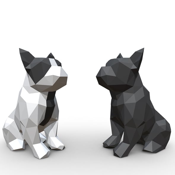 French Bulldog Figure - 3DOcean Item for Sale
