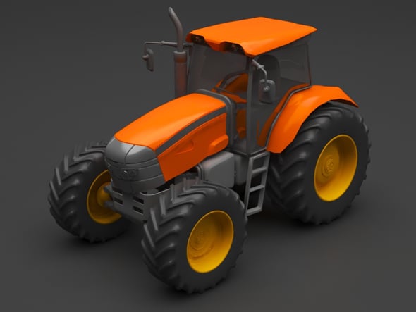 Tractor - 3DOcean Item for Sale