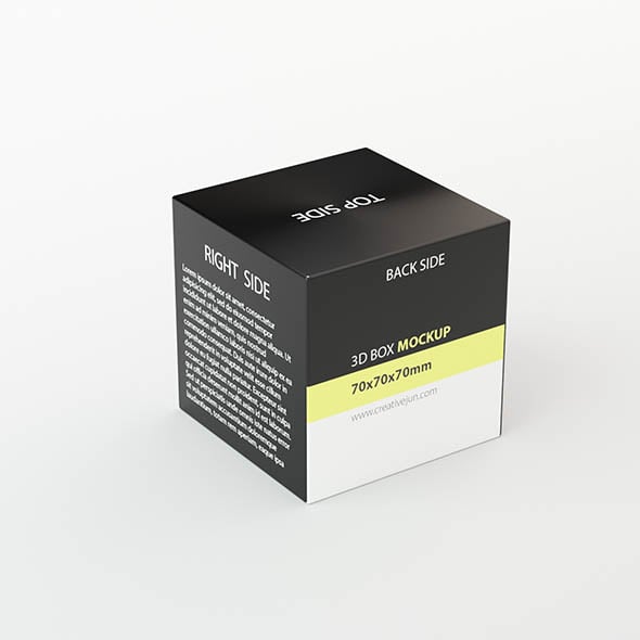 Low Poly 70x70x70mm Product box 17 - 3DOcean Item for Sale