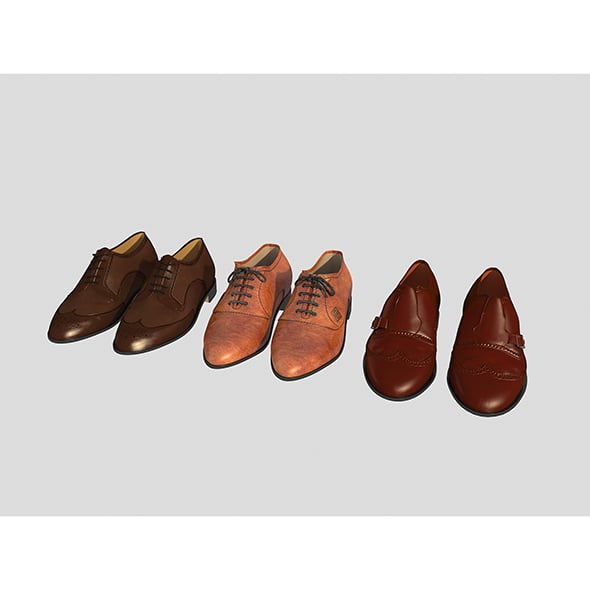 Leather Shoes - 3DOcean Item for Sale