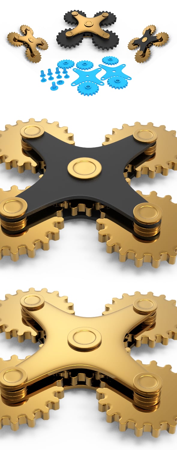 Spinner Gears - 3DOcean Item for Sale