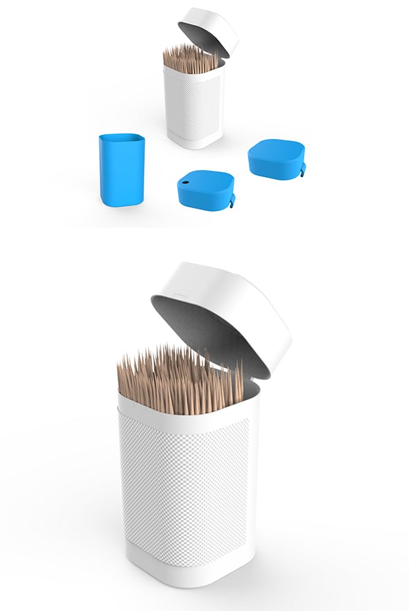 Toothpicks Container - 3DOcean Item for Sale