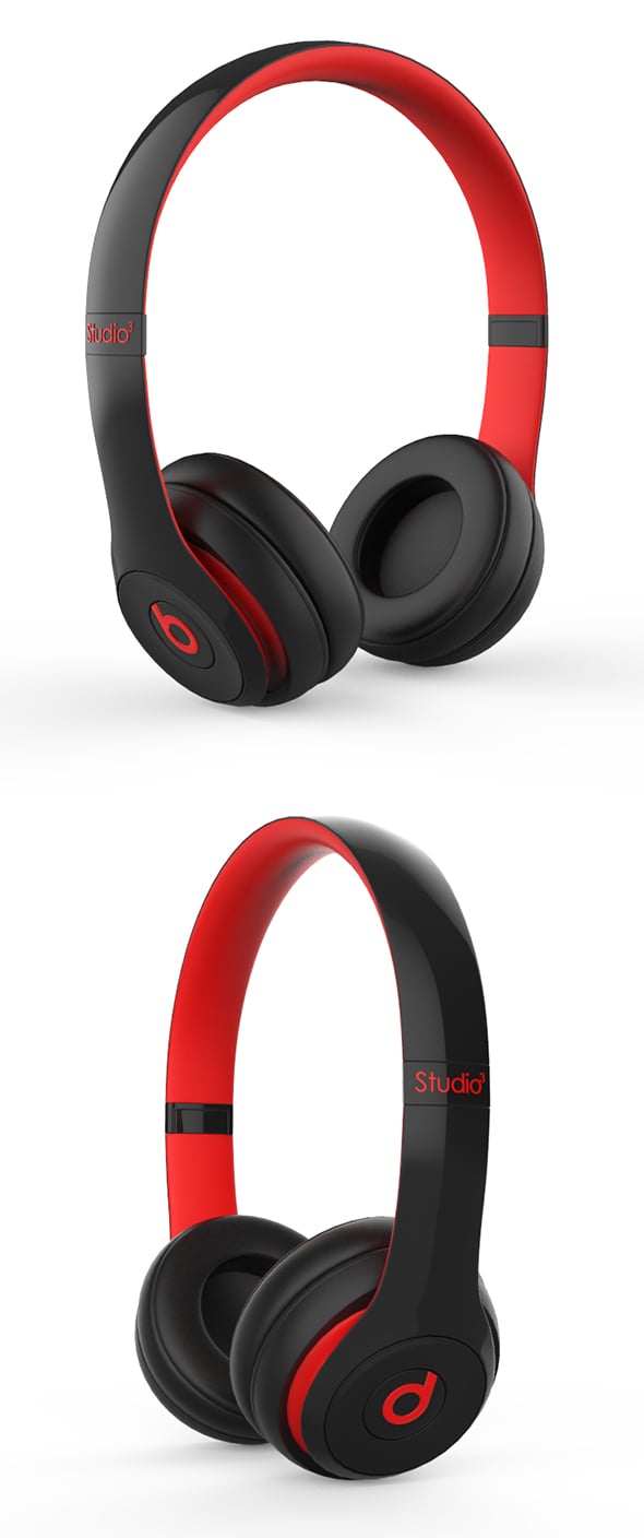 Beats Red - Black - 3DOcean Item for Sale