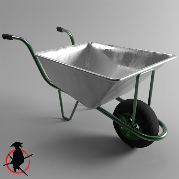 Wheelbarrow - 3DOcean Item for Sale