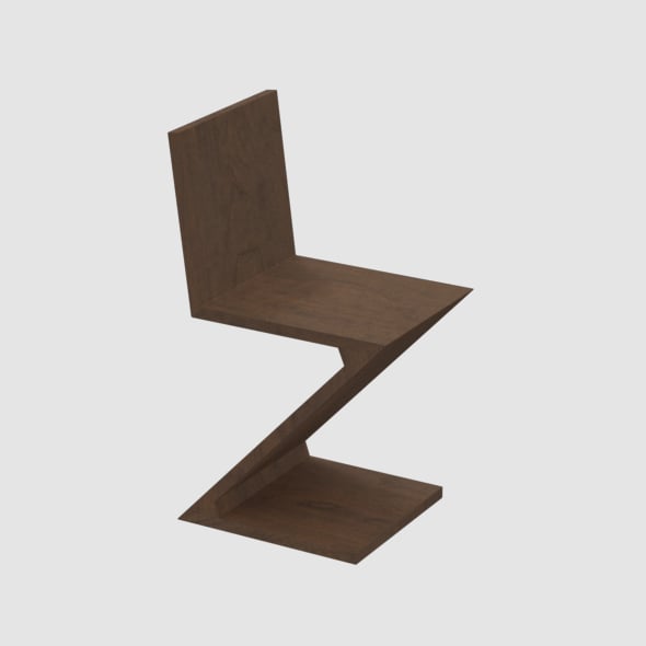 Zig Zag chair - 3DOcean Item for Sale