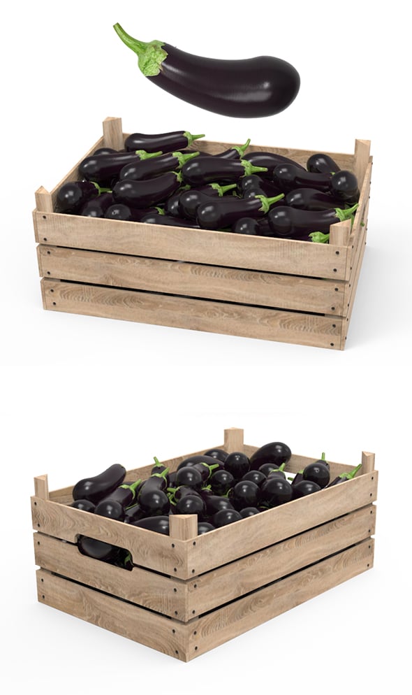 Aubergine Box - 3DOcean Item for Sale