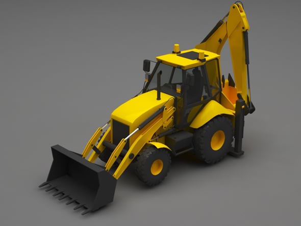 Backhoe - 3DOcean Item for Sale