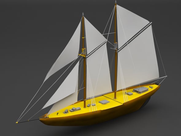 Sailing boat - 3DOcean Item for Sale