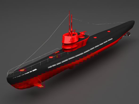 submarine - 3DOcean Item for Sale