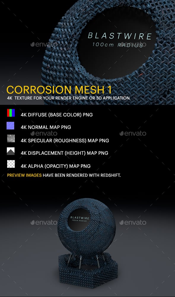 Corrosion Mesh 1 - 3DOcean Item for Sale