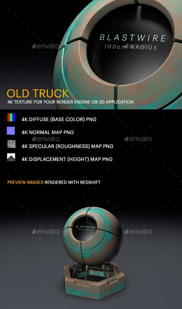 Old Truck - 3DOcean Item for Sale