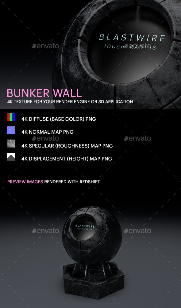 Bunker Wall - 3DOcean Item for Sale
