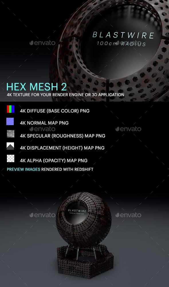 Hex Mesh 2 - 3DOcean Item for Sale