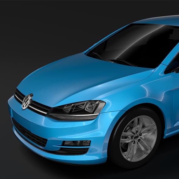 Volkswagen Golf 7 TDI 5D 2016 - 3DOcean Item for Sale