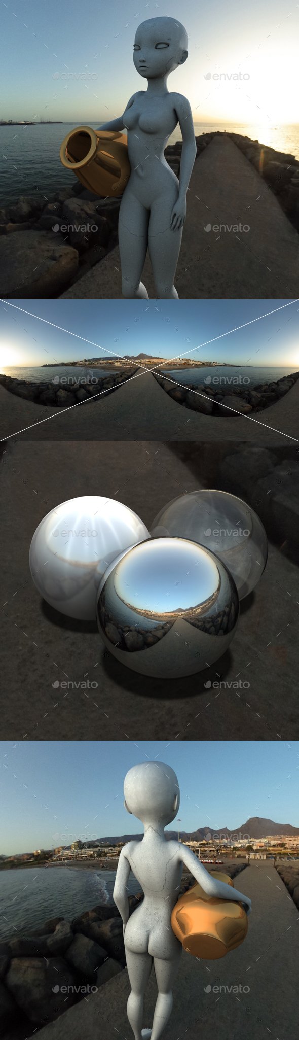 Beach Pier Sunset HDRI - 3DOcean Item for Sale