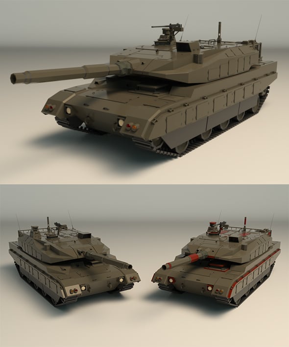 Low Poly Trank 03 - 3DOcean Item for Sale