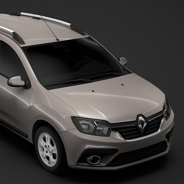 Renault Logan MCV 2018 - 3DOcean Item for Sale
