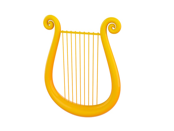 Golden Harp - 3DOcean Item for Sale