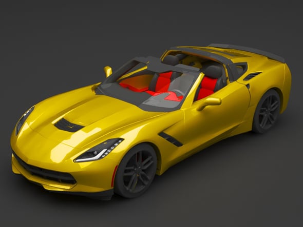 corvette - 3DOcean Item for Sale
