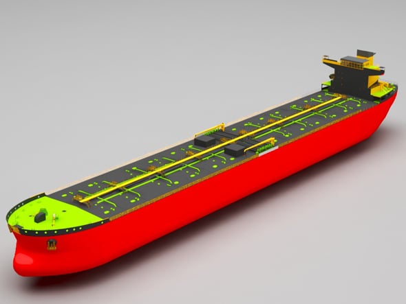 Oil ship - 3DOcean Item for Sale