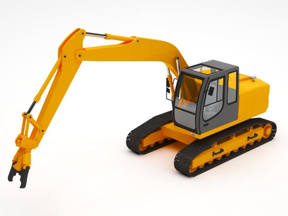 Excavator - 3DOcean Item for Sale