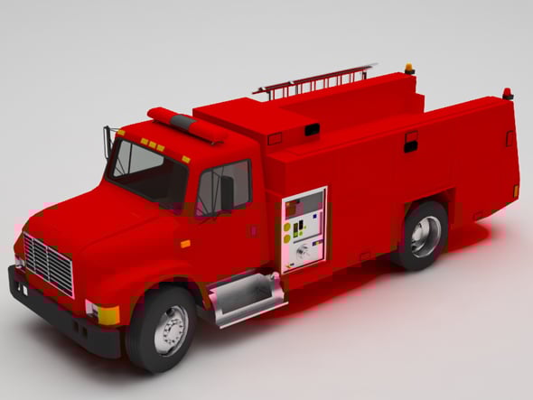 Fire truck - 3DOcean Item for Sale