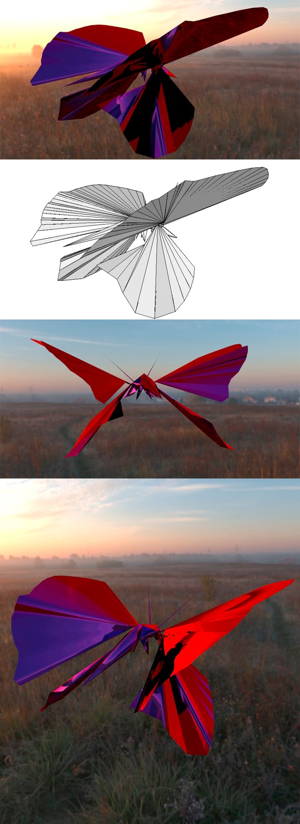 3D Butterfly - 3DOcean Item for Sale