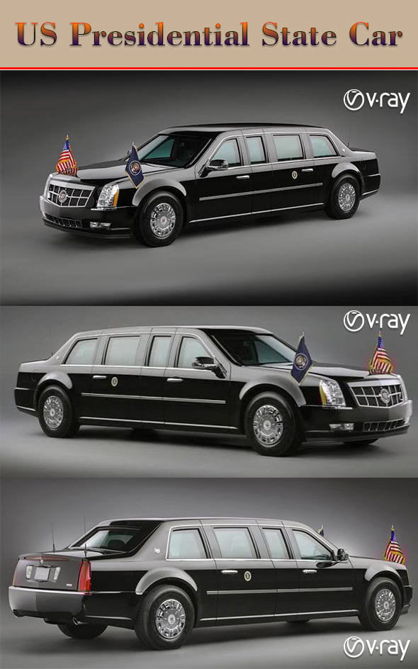 2017 US Presidential State Car (The Beast) by 3DMODELLERS 3DOcean