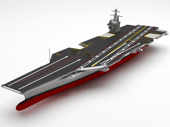 Aircraft carrier - 3DOcean Item for Sale