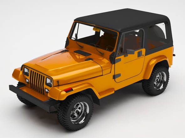 Jeep car - 3DOcean Item for Sale