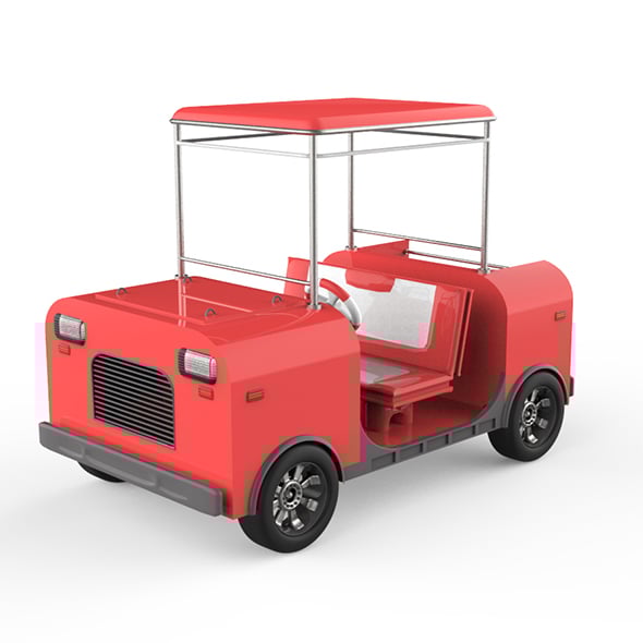 Golf Car - 3DOcean Item for Sale