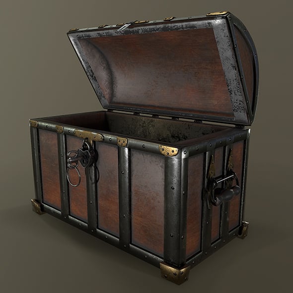 Chest 3d model - 3DOcean Item for Sale