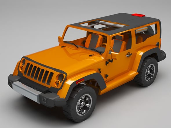 Jeep rubicon - 3DOcean Item for Sale