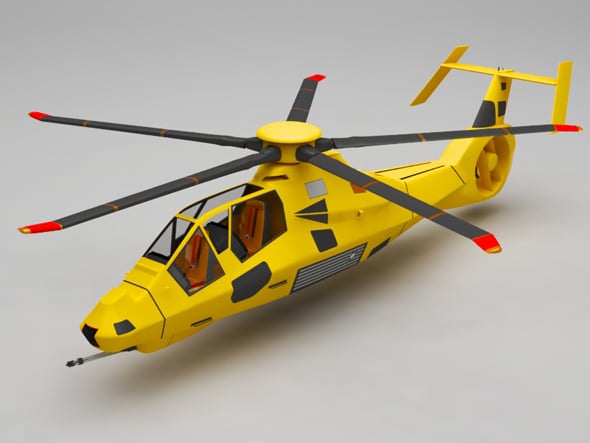 Military helicopter - 3DOcean Item for Sale