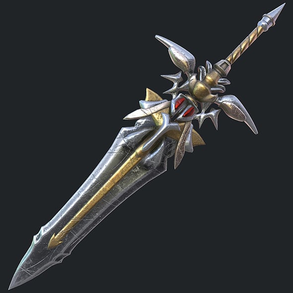 Fantasy sword 19 3d model - 3DOcean Item for Sale