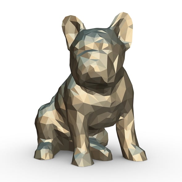 French Bulldog Figure - 3DOcean Item for Sale