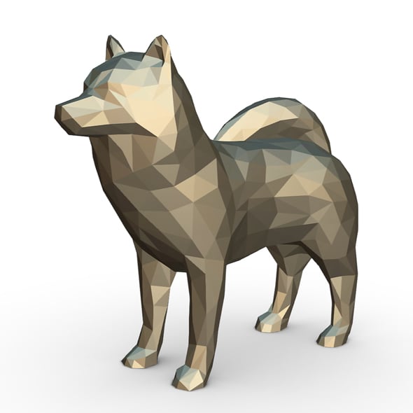 Husky figure 2 - 3DOcean Item for Sale