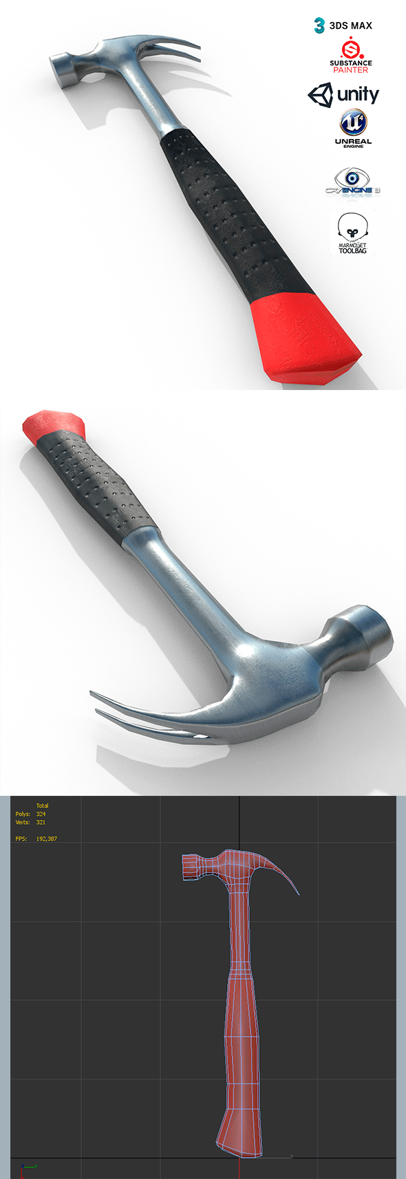 Hammer PBR - 3DOcean Item for Sale